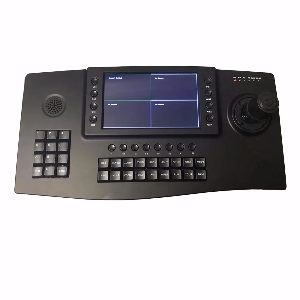 CCTV 4D клавиатура контроллер Джойстик " TFT lcd 4ch дисплей для IP PTZ камеры RS485 USB HDMI выход Onvif