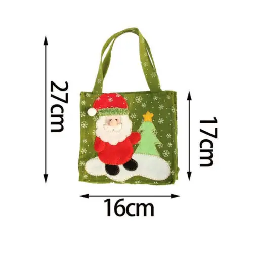 

Christmas Santa Snowman Gift Candy Drawstring Bag Wrapping Hanging Hand Bag