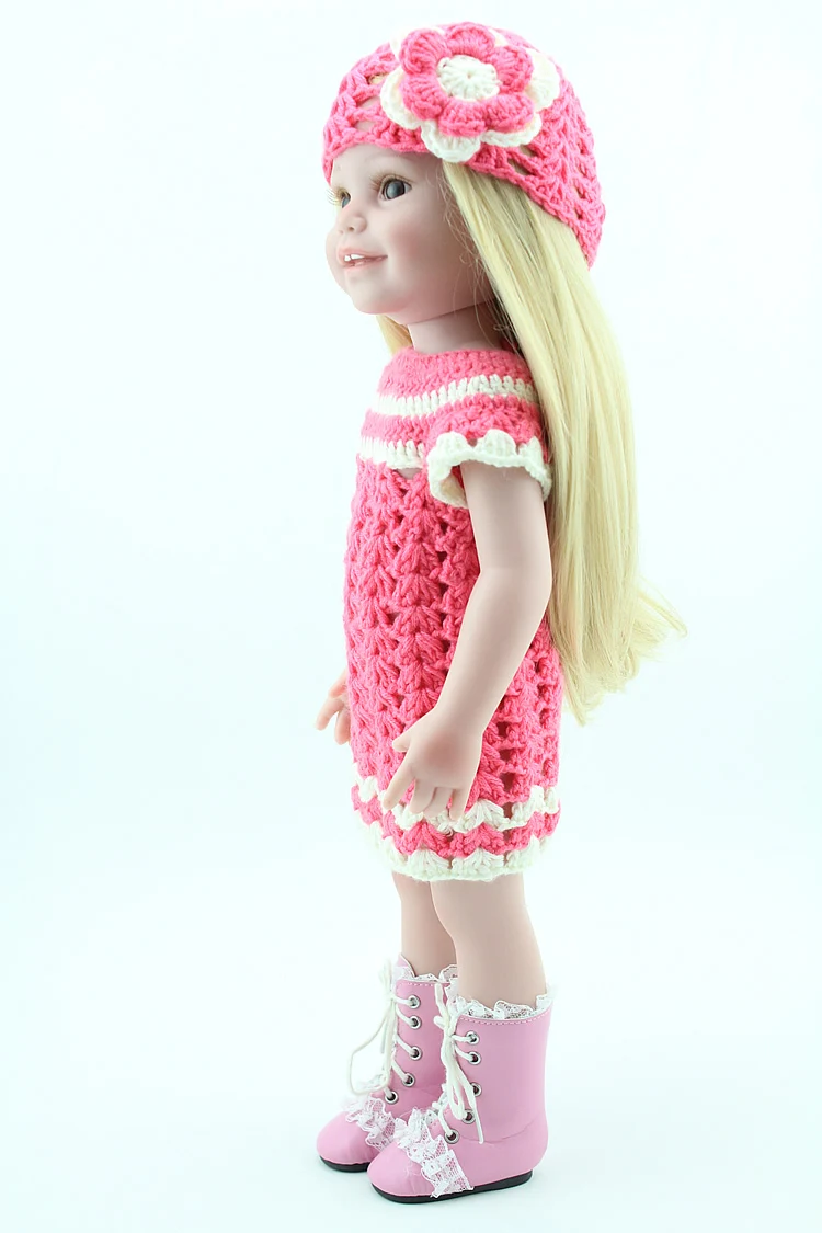 Реалистичные виниловые куклы для маленьких девочек с изображением смайликов 18