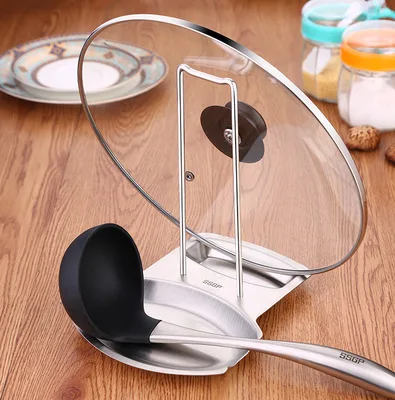 Аксессуары для кухни 304 нержавеющая сталь подставка крышки горшка полка