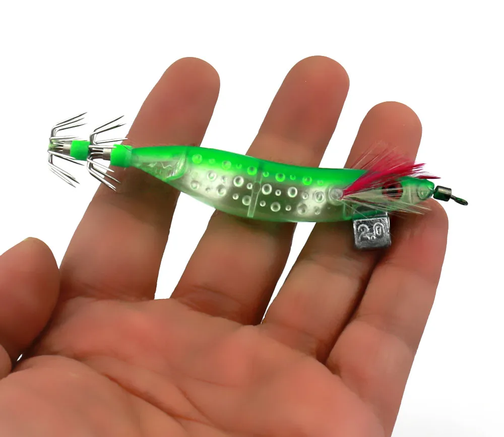 Горячая Распродажа 30 шт. Кальмар джиг приманка для рыбалки 10 см 9 1 г Светящиеся