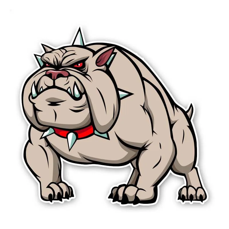 YJZT 13 2 см * 12 7 Angry Dog PVC качественная Наклейка Стикер автомобиля 300303|Наклейки на