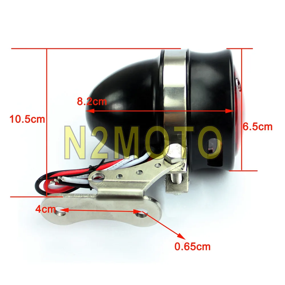 Полисветодиодный светодиодная мотоциклетная задняя фара в стиле ретро