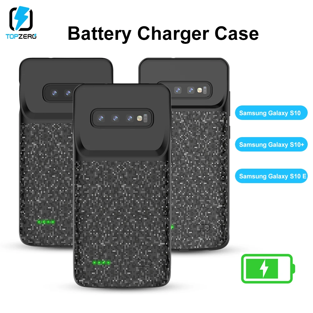 Чехол для зарядного устройства TOPZERO 5000 мАч samsung Galaxy S10 S10E Plus мягкий чехол быстрой