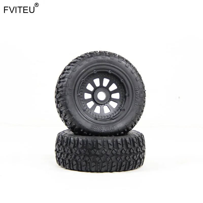 Набор резиновых колес fvieu для внедорожников подходит 1/5 Losi 5ive T Rovan BAJA 4WD/SLT King Motor