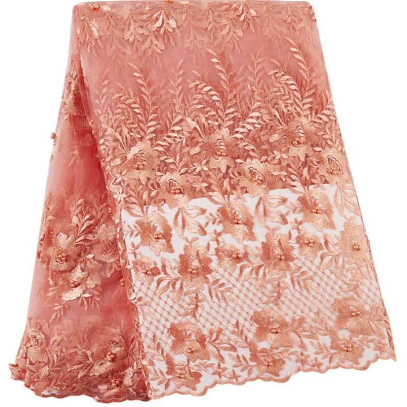 Желтая африканская кружевная ткань высокого качества Тюлевая 2019 кружева