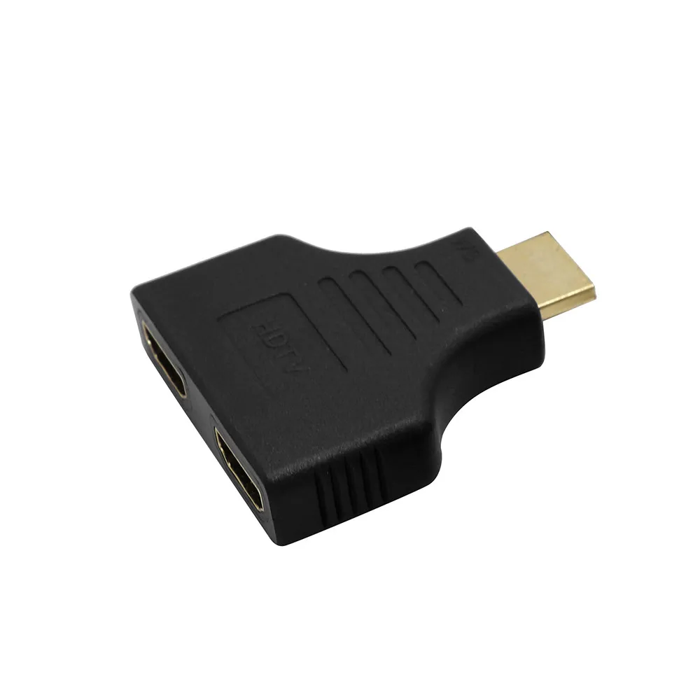 Новый 1080P многоцветный HDMI порт папа 2 Женский 1 в разветвитель адаптер конвертер