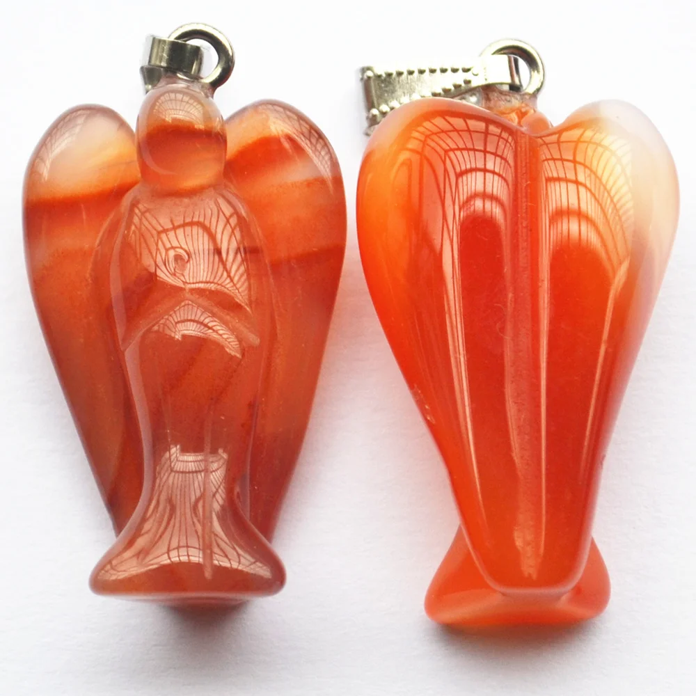 Модные подвески с натуральным красным агатом и ониксом для ожерелья ювелирные