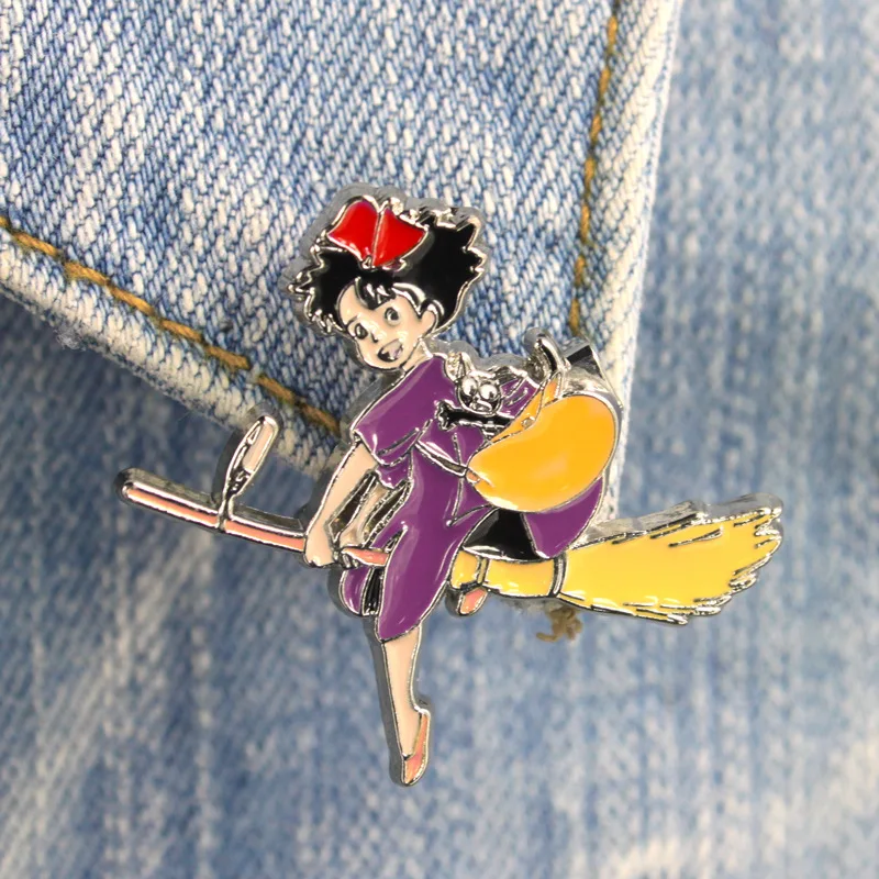 Горячая аниме Ghibli Kiki служба доставки Кики ведьма металический брелок Брелок