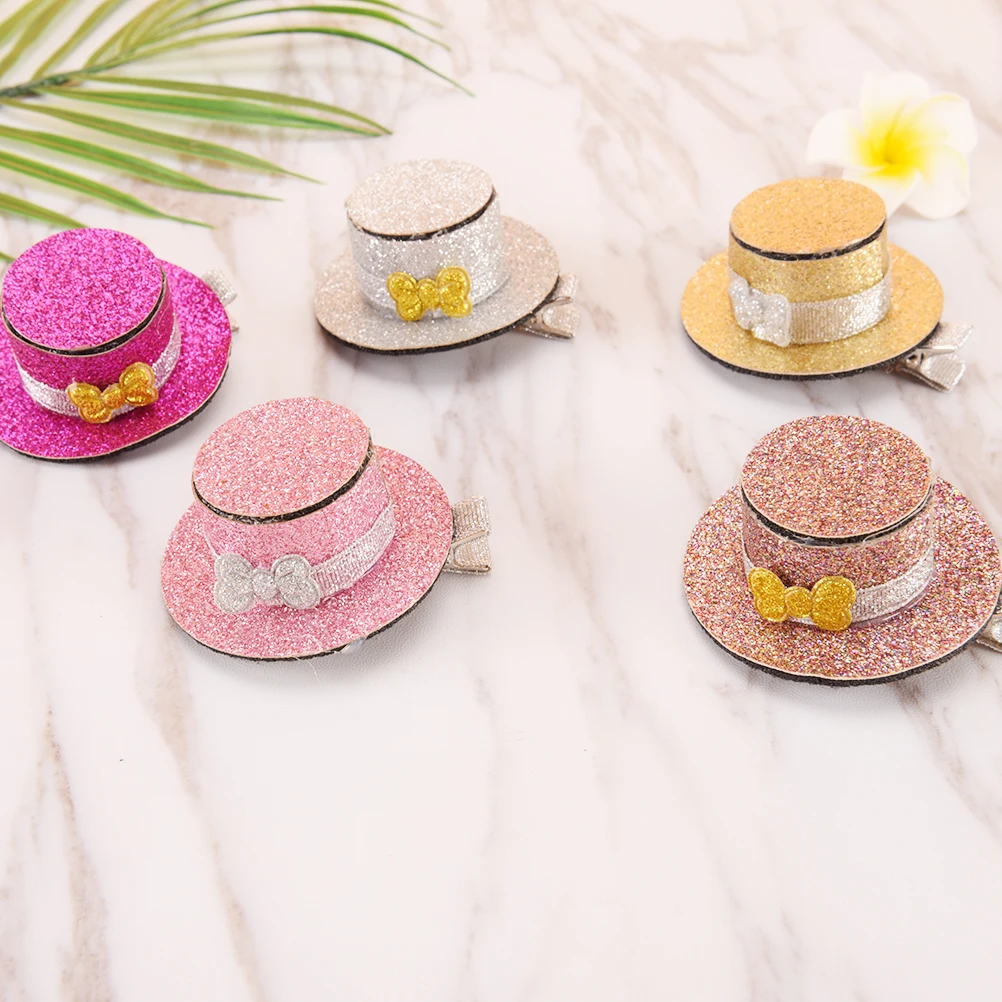 Заколка для щенка с блестками Топ шапка заколка волос ручная работа прекрасная