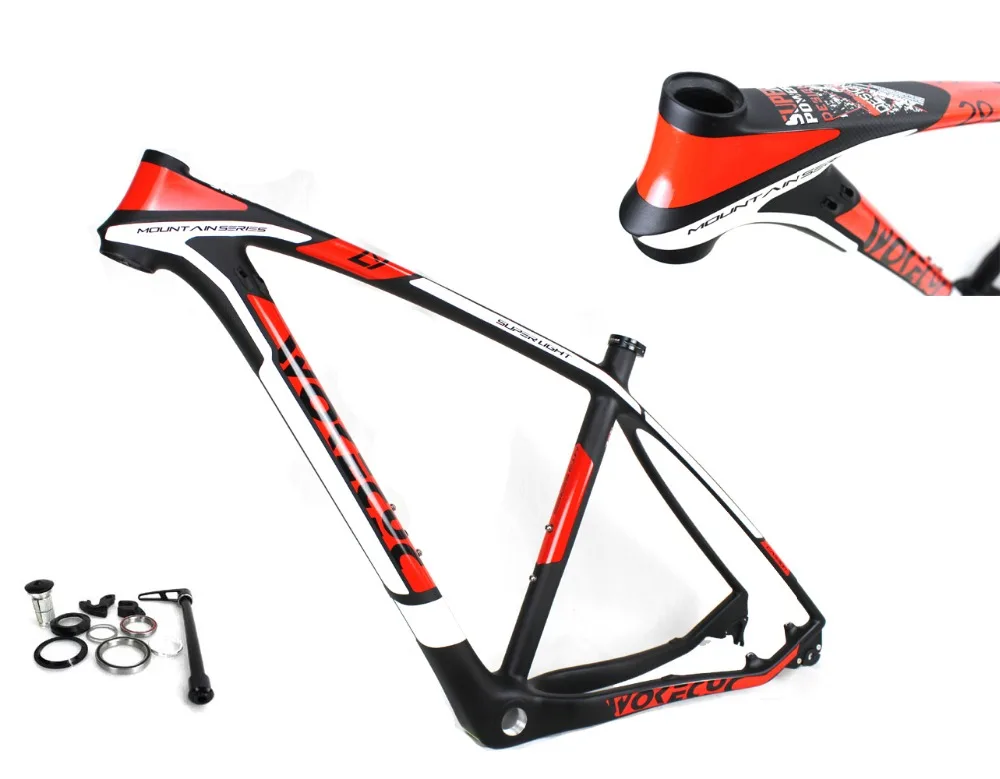 wokecyc mtb карбоновая рама 29er 3 k горный велосипед рама 17,5 ''19 горный велосипед 29 ems