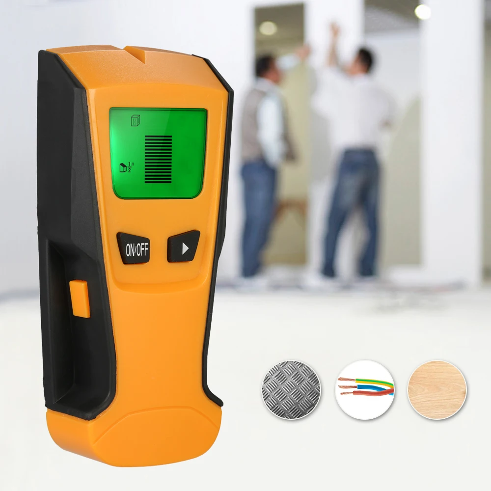 Цифровой настенный детектор 3 в 1 Pinpointer металлодетекторы деревянные шпильки Finder кабель переменного тока живой провод сканер lcd Золотой искатель