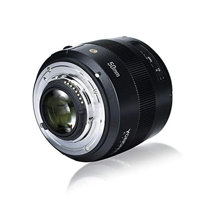 Светодиодная лампа для видеосъемки YONGNUO YN50mm F1.4N E Стандартный объектив с фиксированным фокусным расстоянием 50 мм F1.4 фиксированным фокусным расстоянием большой апертурой для Nikon D5 D4 D3 D810 D800 D750 D300 D7100 D7000 D5600 и т. д