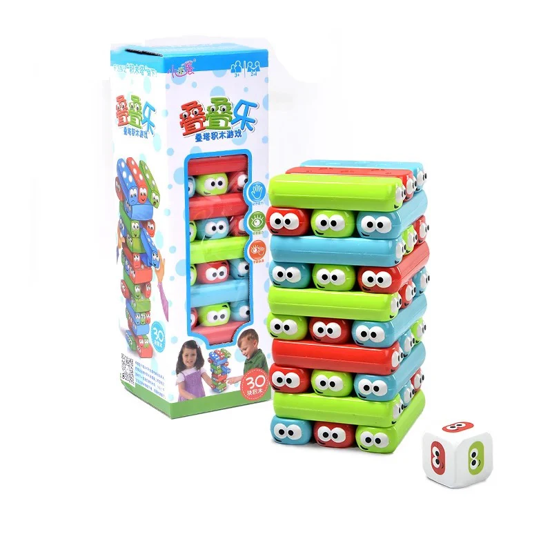 Радужный штабелер пластиковая развивающая игрушка забавный кирпич 3D Пазлы