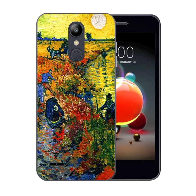 5 0 &quotдля Capa LG K9/K8 2018 Роскошные ТПУ чехлы для телефонов с рисунком Ван Гога K 9 8