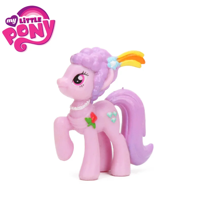 1 шт. игрушки My Little Pony мини пони ПВХ Фигурки дискорд Радуга тире Твайлайт Спайк