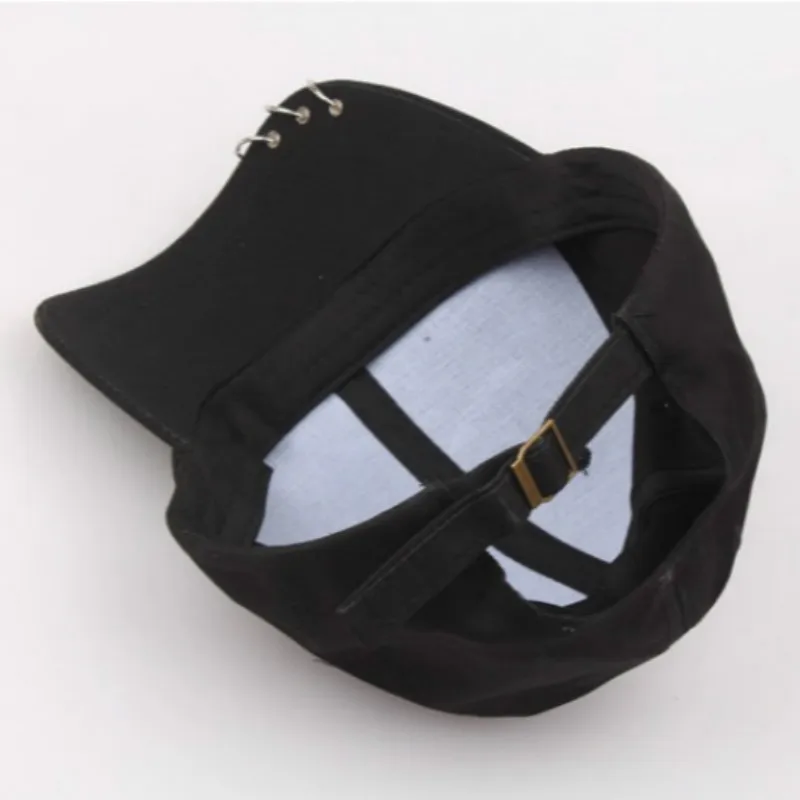 Модная Корейская бейсбольная кепка с железным кольцом для женщин регулируемая