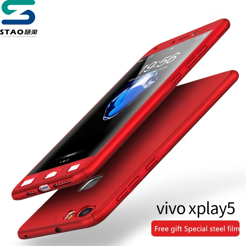 For BBK Vivo Xplay5 Phone Cases Simple style Stao brand 360degrees Full Cover PC Protective Back X play 5 Shell |