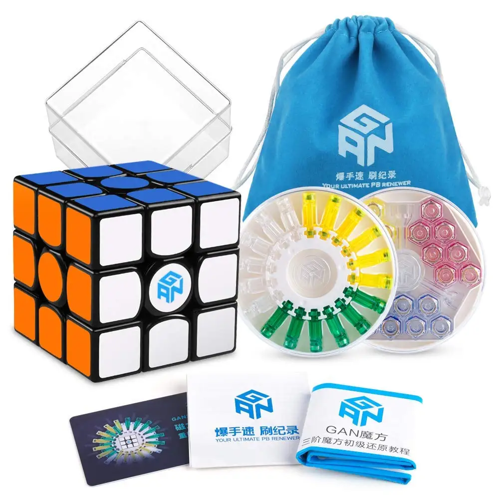 IPG V5 black D-FantiX Gan 356 x магический куб Gan 356x Магнитный куб 3x3x3 скоростные Кубики-головоломки профессиональные 3x3 игрушки для детей и взрослых - Цвет: IPG V5 black