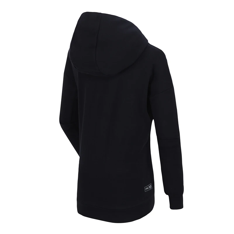 Женская толстовка с капюшоном Li Ning свободная теплая флисовая из хлопка 62% 38%