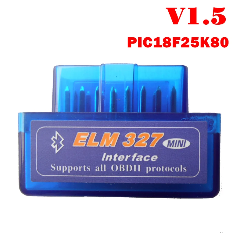 Считыватель кодов автомобиля Super MINI ELM327 V1.5 Bluetooth ELM 327 версия 1 5 с чипом PIC18F25K80 OBD2 /