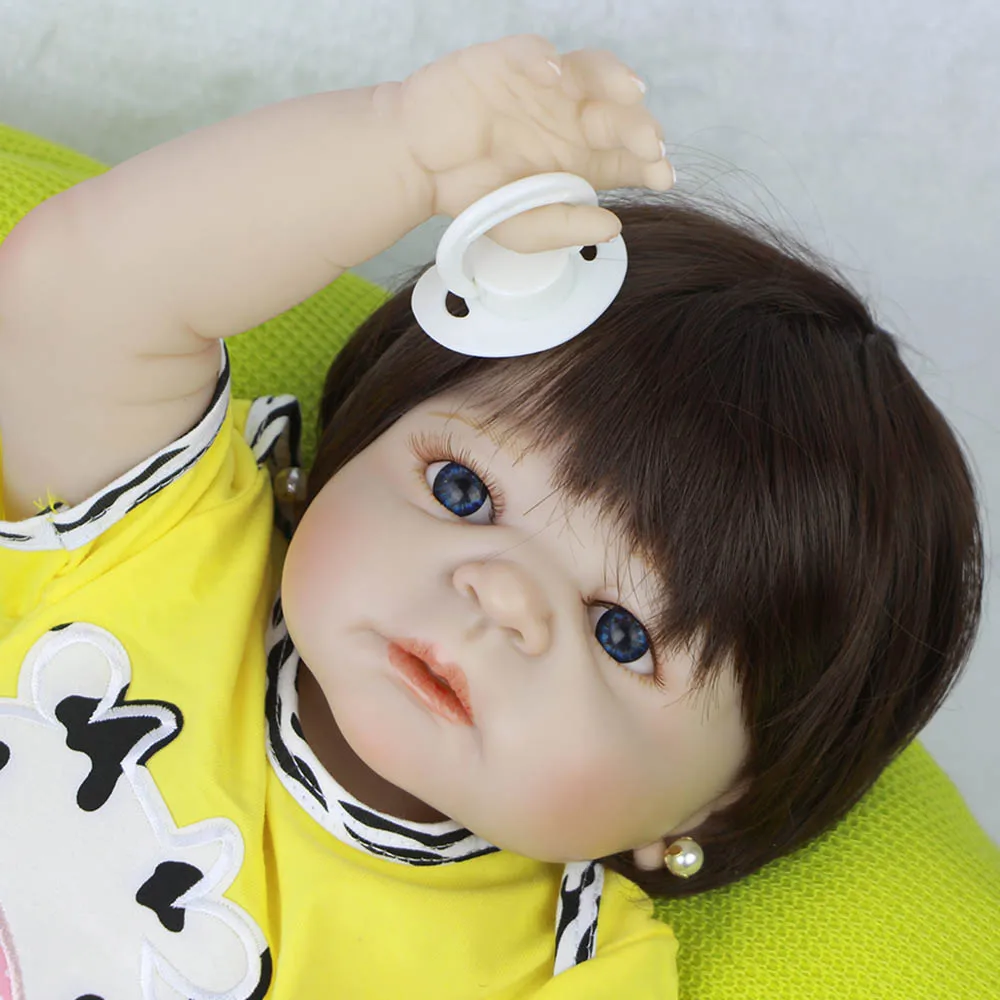 23 "реалистичные куклы Bebes Reborn Baby белая кожа кукла для младенцев полностью