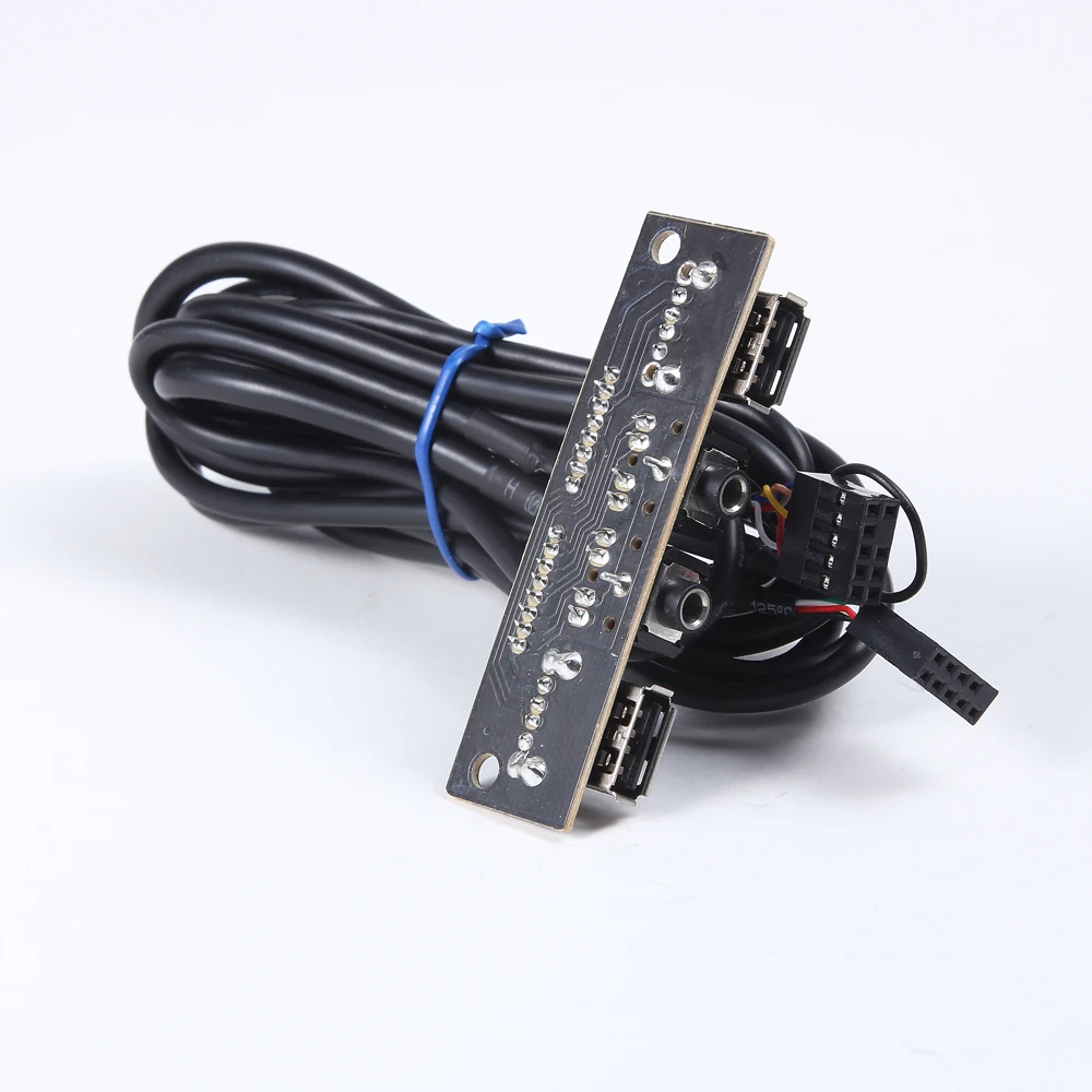 Компьютерный корпус для ПК PCB передняя панель USB 2 0 аудио порт микрофон наушники