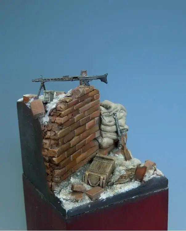 1/35 смолы Строительный набор траншеи сцена База 50 мм * мм|Наборы для сборки