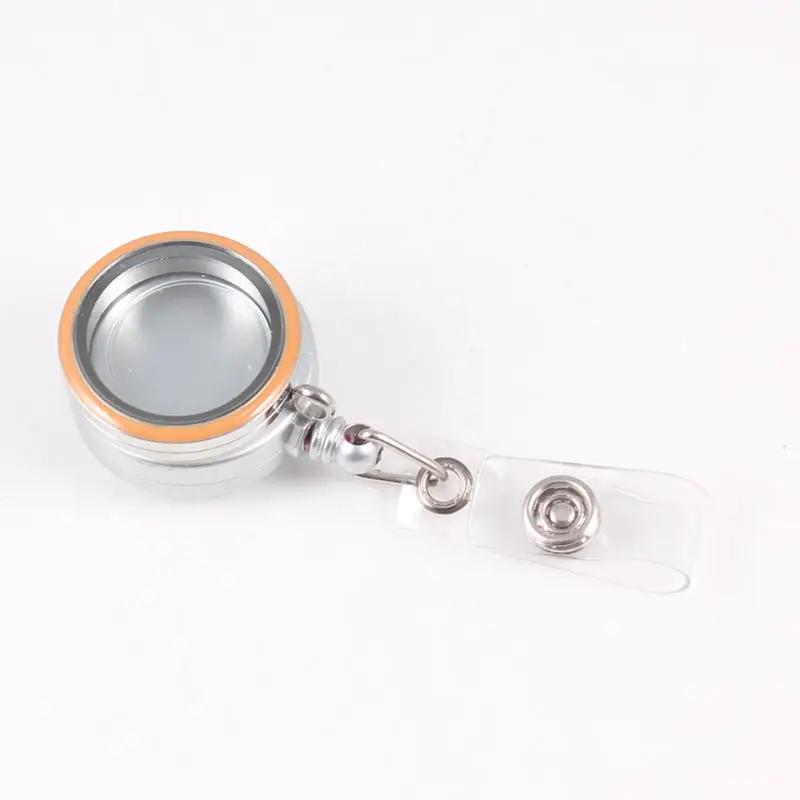 Оптовая продажа катушка для бейджей из нержавеющей стали 30 мм эмалированный винт