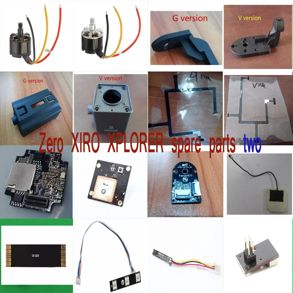 

Zero XIRO XPLORER RC Quadcopter Spare parts V / G PTZ cable Turning arm bracket cover Camera case motor driver board compass etc