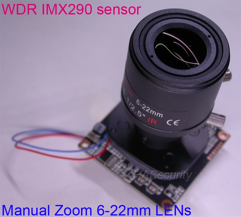WDR ручной зум 6-22 мм объектив 1080 P/AHD/TVI/CVI/CVBS 1/2. 8 &quotSony Exmor starvis imx290 CMOS nvp2450 модуль