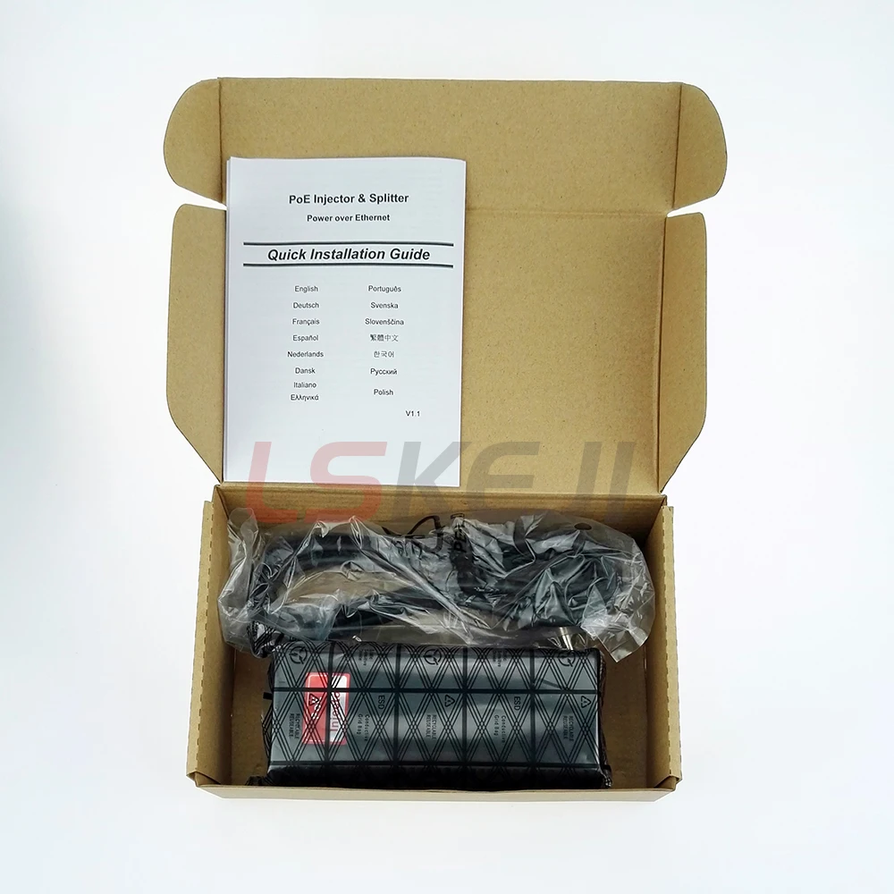 Адаптер питания для инжектора POE Ethernet 19 Вт 10/100 Мбит/с ip камеры/телефона DC48V|supply power|