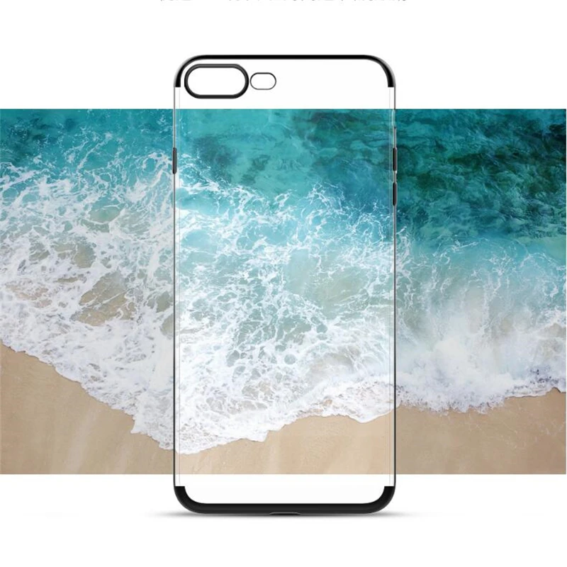 SPCASE Роскошный прозрачный покрытие прозрачные чехлы для Apple iPhone X 8 плюс 7 6 s сияющее