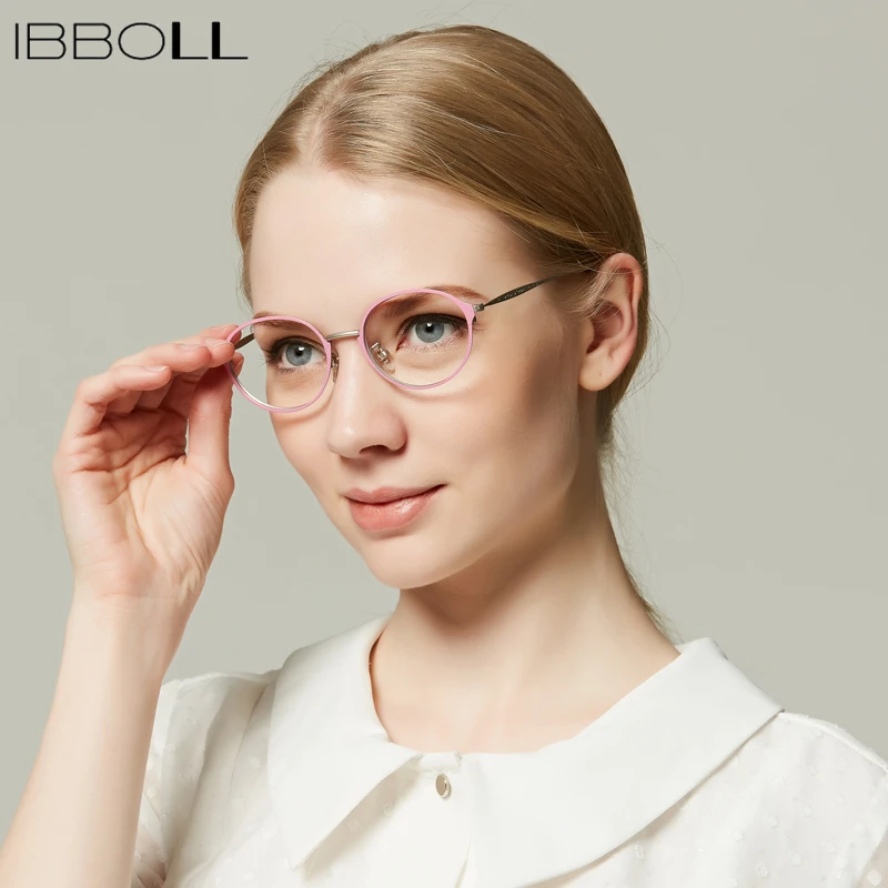 Ibboll винтажные металлические солнцезащитные очки с принтом оправа модная круглая