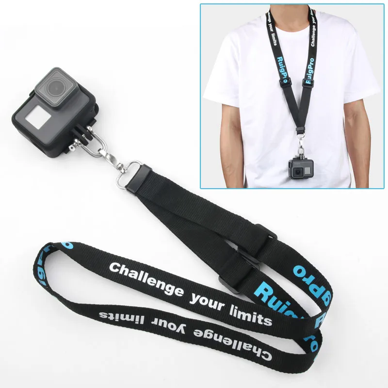 Для GoPro аксессуары шейный ремешок слинг с быстросъемной пряжкой для GoPro 8 7 6 5 5S 4 3+ 3 2 1 экшн-камера