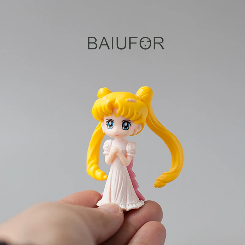 BAIUFOR Amine Girl Moon цифры миниатюры & Статуэтки Сказочный Сад миниатюра торт Декор для