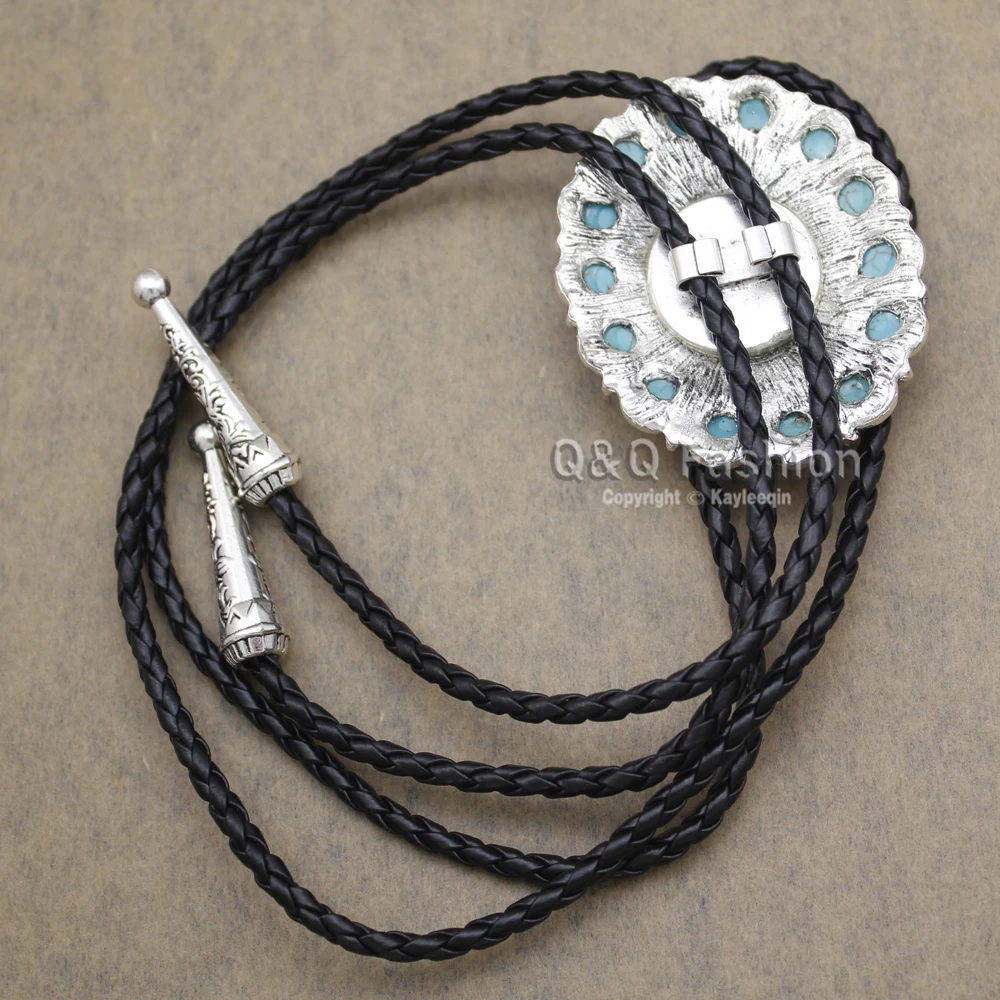 Новое поступление модная индийская Бирюзовая кожа с покрытием из серебра в