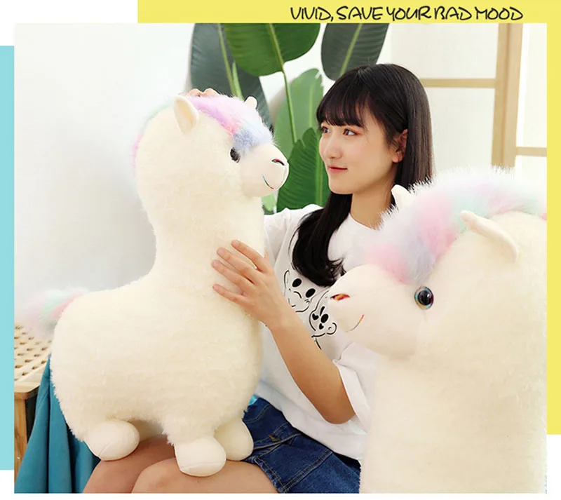 38-70 см Kawaii Alpaca плюшевые игрушки куклы милые Llama Alpacasso мягкие игрушки японская альпака мягкие животные куклы дети подарок