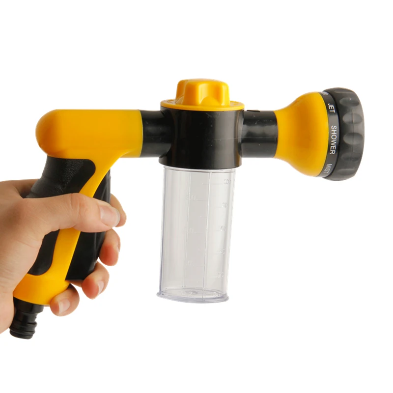 Foam Water Gun Car Washer Garden Cannon 8 in1 High Pressure Spray Foamer For Washing Nozzle | Дом и сад