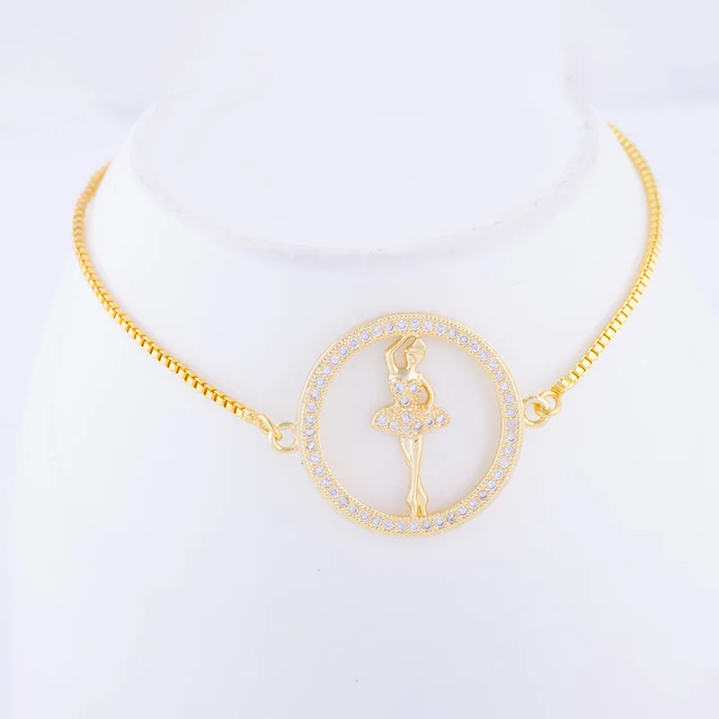 Подарок на Новый год микро проложить Циркон балетные танцы Девушка Круглый