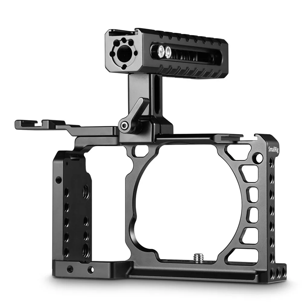 SmallRig A6500 предварительный клетки с НАТО ручка + Холодный башмак комплект