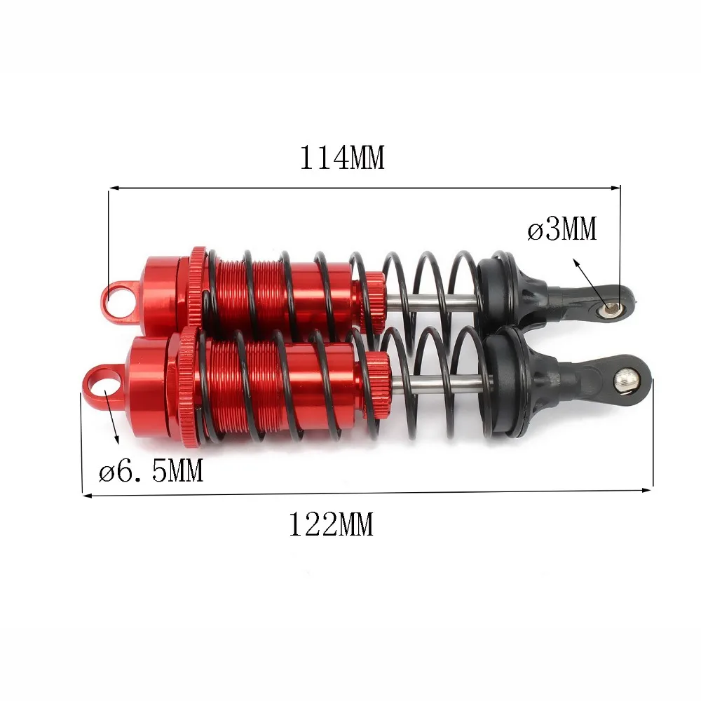 RCAWD масляный Регулируемый стиль 122 мм Длинный Алюминиевый амортизатор для