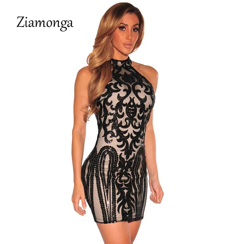 Ziamonga летом блесток платье Для женщин 2019 Sepcial Случай Bodycon Вечери|mini dress|sequin dressbodycon