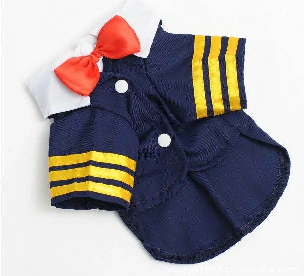 FY53 2017 Бесплатная доставка модная Синяя Униформа с галстуком бабочкой для