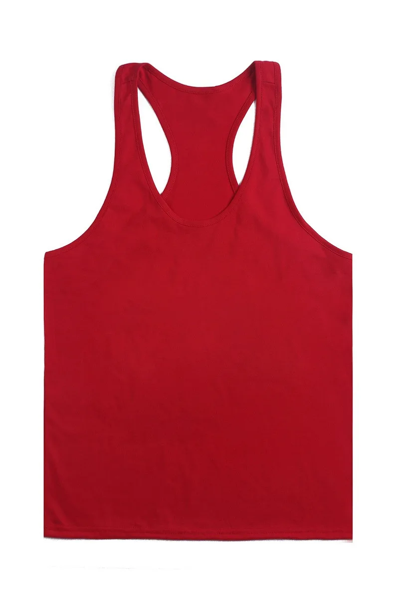 Новинка 2016 майка стрингера Мужская одежда для бодибилдинга и фитнеса Однотонная