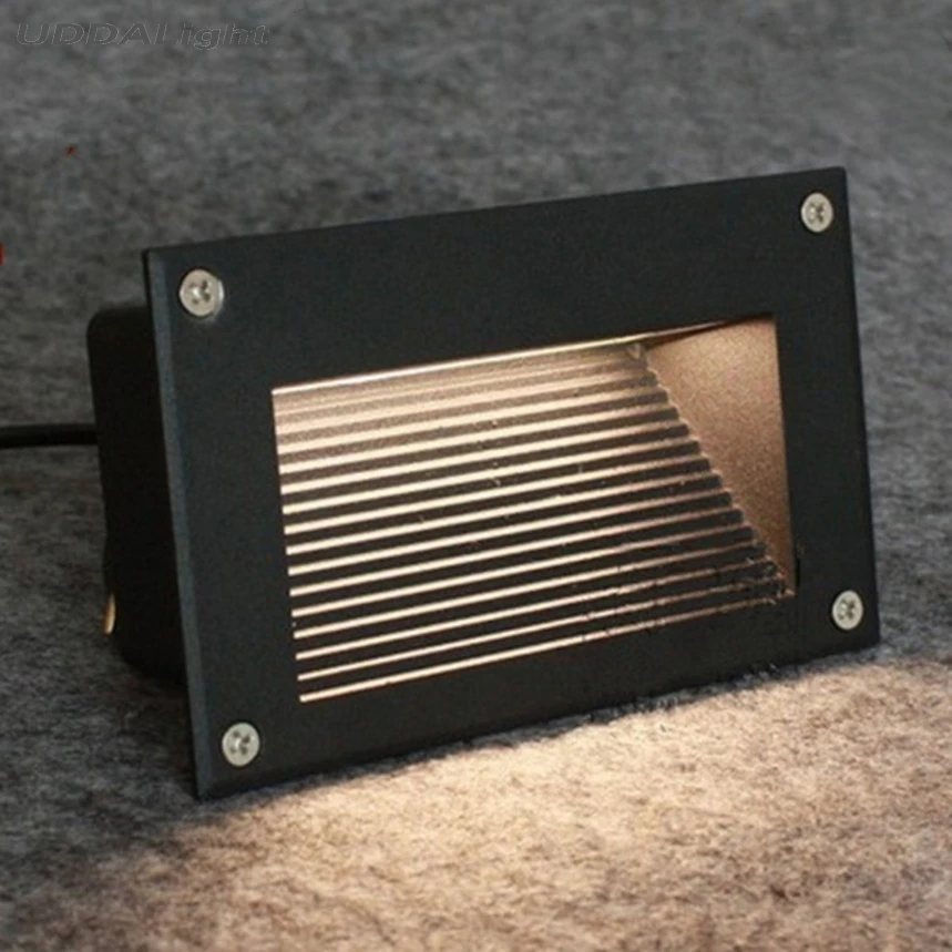 

10pcs/lot recessed 160*100mm 148*75mm led light stairs 5W 3W outdoor lighting black/gray