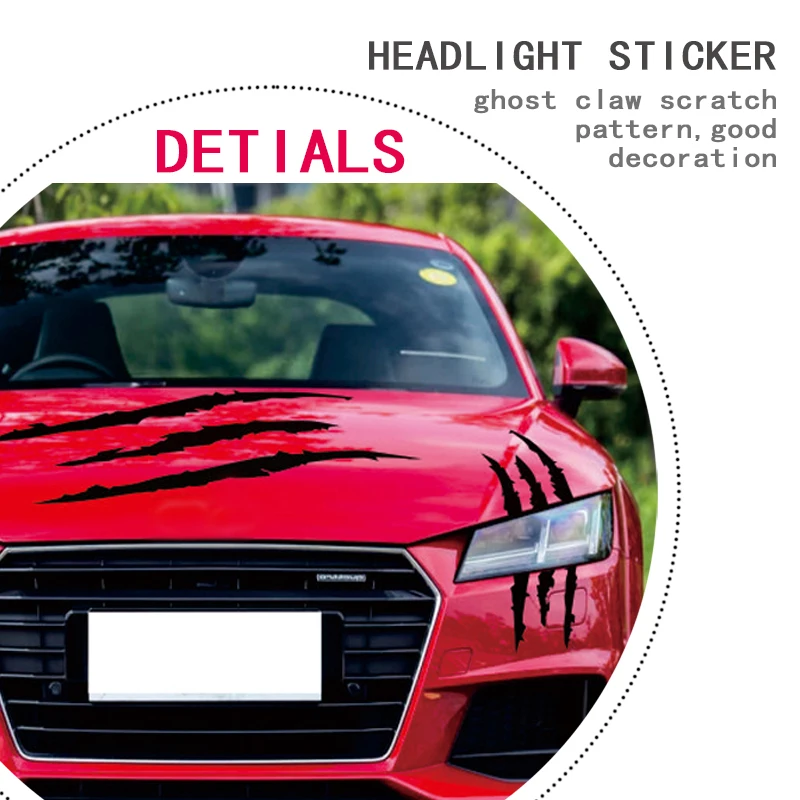 Universal Auto Headlight Claw Stripe car Sticker for Fiat 500 Opel Insignia Vectra c Suzuki Swift Sx4 Hyundai Ix35 Creta Nissan |