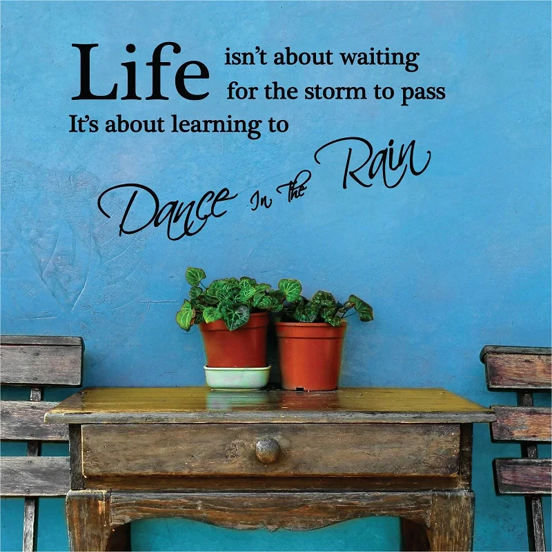 Quote inspirational quotes art vinyl decoration home decal living room bedroom wall stickers dance decals 2SJ24 | Дом и сад