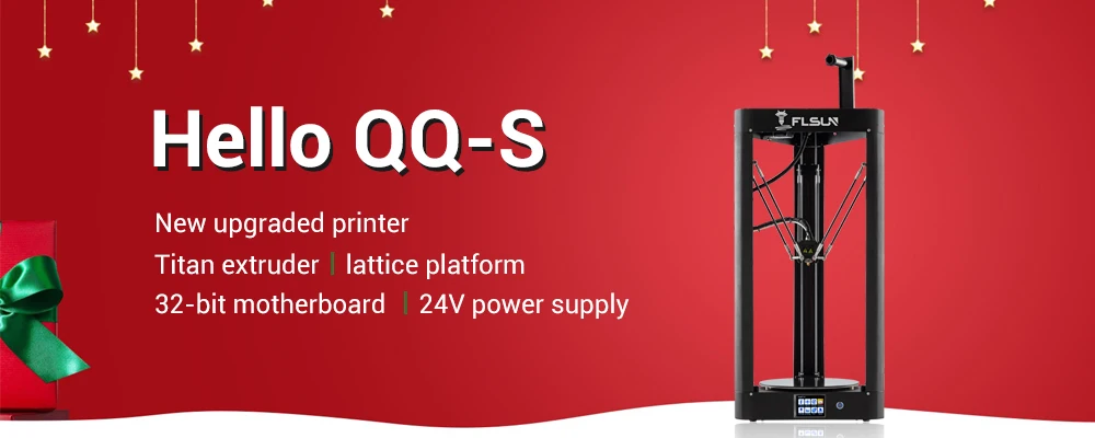 Flsun QQ-S 3d принтер Kossel автоматическое выравнивание решетки платформы предварительной сборки Titan экструдер TFT сенсорный экран Wifi выключение питания