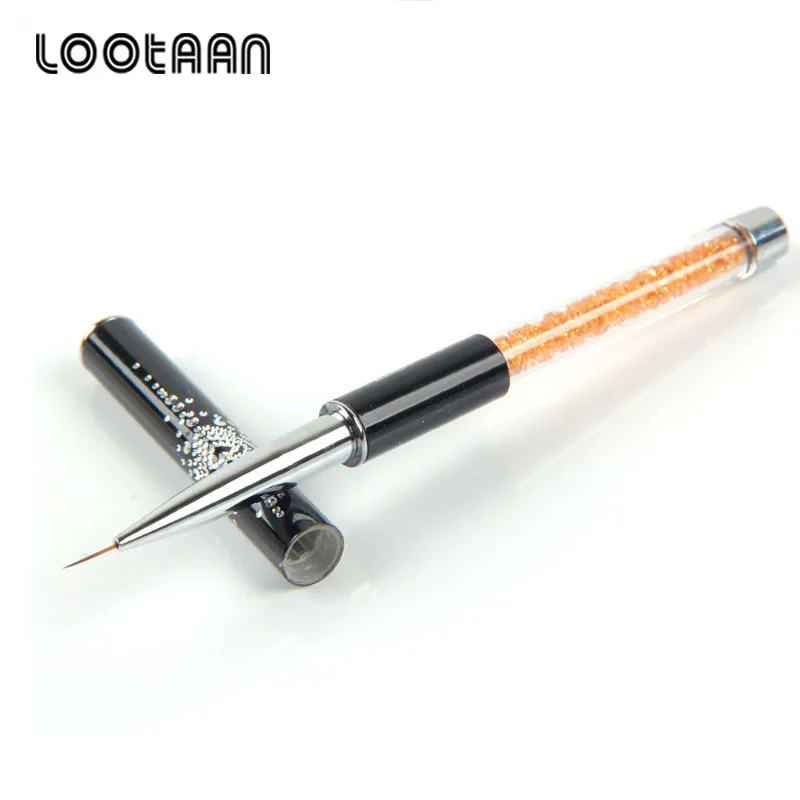 Lootaan 7/9/11 мм кисти для рисования линий дизайна ногтей кристаллические акриловые